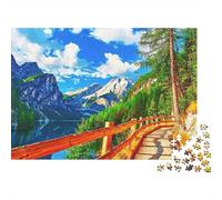 Sentier lac Montagne Puzzle 1000 Pièces en Carton Épais Et Robuste, Jeu De Puzzle Brain Training Puzzle pour Une Alternative Aux Jeux De Société, Souvenir De Vacances 70x50cm/1000pcs