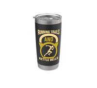 Sentiers de course et kettlebells Marathon Runner Trail Running Gobelet isotherme en acier inoxydable double paroi