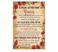 Sentimental Memory Poster Special Letter from Heaven Always in Your Heart Gift Wall Art for Home Decor(Unframed,12x18inch(30x45cm))