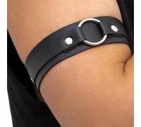 Sentimental Rock Large Bras Noir PLeather Sentimental Medieval Halloween Accessoire pour Homme Bijoux Tender Rock Brassard Cuir Noir, Largeur : 5 cm, taille unique
