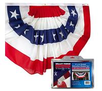 Sentinel Valley Forge Drapeau 0,9 x 1,8 m Polycoton Stars and Stripes plissé Full Ventilateur fanions