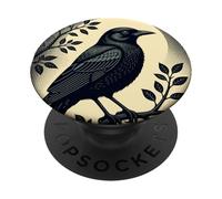 Sentinelle de Solitude Le Corbeau PopSockets PopGrip Adhésif