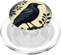 Sentinelle de Solitude Le Corbeau PopSockets PopGrip pour MagSafe