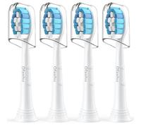 Sentive Gum Lot de 4 têtes de rechange pour brosse à dents électrique Philips Sonicare, Ofashu Gum Care G2 C1 C2 4100 5100 Blanc