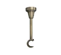 Sento Accessoires pour Tringles à Rideaux Ø 16 mm Métal Laiton Antique Ø 16mm Support de Plafond