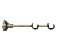 Sento Accessoires pour Tringles à Rideaux Ø 19 mm Métal Laiton Antique Ø 19/19mm Support Mural