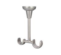 Sento Accessoires pour Tringles à Rideaux Ø 25 mm Métal Gris Mat Ø 25/19mm Support de Plafond