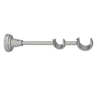 Sento Accessoires pour Tringles à Rideaux Ø 25 mm Métal Gris Mat Ø 25/19mm Support Mural