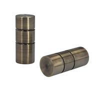 Sento Accessoires pour Tringles à Rideaux Ø 25 mm Métal Laiton Antique Ø 25mm 2x Embouts Ilusion