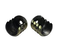 Sento Accessoires pour Tringles à Rideaux Ø 25 mm Métal Laiton Antique Ø 25mm 2x Support Naissance