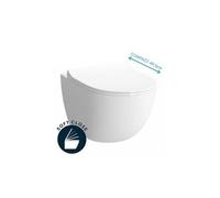 sento cuvette compacte 49,5 cm avec fixations invisibles + abattant ultra-fin softclose (sentocompact)
