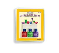 SentoSphère - 3 COLORANT BOUGIES (VIOLET,VERT, VERMILLON) - Recharge kits bougies - Création de bougies raffinées multicolores - Kit atelier créatif enfant - A partir de 8 ans - Fabriqué en France