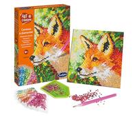 Sentosphère - 3920360 - Kit de Loisirs Créatifs - Peinture au Diamant - Renard - Bricolage - Enfants et Adultes