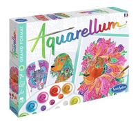 Sentosphère Kit peinture Aquarellum Chimères – 9 couleurs, 3 tableaux, papier vélin, dès 7 ans