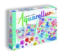 Sentosphère Kit Aquarellum Grand Format Fonds Marins – 3 tableaux 32,5×25 cm, 7-99 ans, 9 peintures