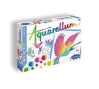 SentoSphère - AQUARELLUM JUNIOR - OISEAUX DU PARADIS - Kit peinture - Peinture Aquarellable Magique - A partir de 5 ans - fabriqué en France, Ensemble de 12 pièces