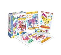 SentoSphère - AQUARELLUM MINI - MANEGE 4 PLANCHES - Kit peinture - Peinture Aquarellable Magique - A partir de 5 ans - fabriqué en France