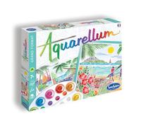 SentoSphère - AQUARELLUM - PAYSAGES TROPICAUX - Kit peinture - Peinture Aquarellable Magique - A partir de 8 ans - fabriqué en France