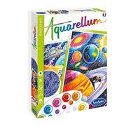 SentoSphère - AQUARELLUM PHOSPHO - COSMOS - Kit peinture - Peinture Aquarellable Magique - A partir de 7 ans - fabriqué en France