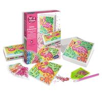 Sentosphère Kit boîtes à diamanter Flamants roses – 4 bracelets & 4 bagues (dès 8 ans)