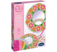 Sentosphère – Coffret créatif pour enfants – Miroir Mosaïque Fleurs – Dès 8 ans, kit complet (32450)