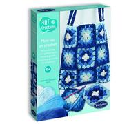Sentosphère – Coffret créatif Mon sac en crochet bleu – Initiation dès 10 ans – Laine douce