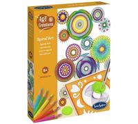 Sentosphère Kit Spiral'Art Réaliser Ellipses et Rosase multicolores - 6 roues fournies - Dès 6 ans