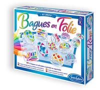 Sentosphère - Bagues en Folie - Peinture Vitrail - Pour enfants dès 7 ans | Création de bagues - Kit loisir créatif - Activité manuelle enfant - Fabriqué en france - 811