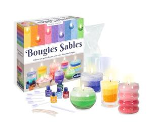 Sentosphère - Bougies Sable - Kit créatif DIY dès 8 ans- Activité manuelle ludique pour fabriquer soi-même des bougies multicolores