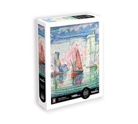 SentoSphère - Calypto - Puzzle - Collection Œuvre d'art - Entrée du Port de La Rochelle - Paul Signac - 1000 pièces - Un Puzzle 68,5 x 48 cm - A partir de 9 Ans - Fabrication française