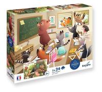 SENTOSPHERE Calypto SentoSphère 2 puzzles école 24 pièces finition soft-touch Beige