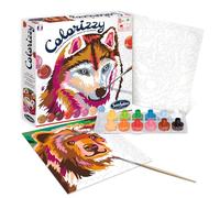 Sentosphère - Colorizzy - Animaux de la Forêt - Peinture par Numéros - Intuitif et Facile - Moment Relaxation - Kit de Loisir Créatif - Pour enfants dès 6 ans - Fabriqué en France - 4508