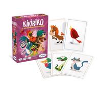 Sentosphère - Kikiriko - Reproduis Le Plus Vite Les cris des Animaux pour Te débaresser de tes Cartes - Jeu de Bataille d'imitation - Dès 6 Ans - 1355