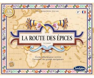 SentoSphère - LA ROUTE DES EPICES - Jeu de société - Revivre l'aventure de la Compagnie des Indes - A partir de 7 ans - Fabriqué en France, Bleu