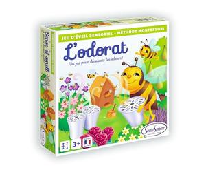 Sentosphère - L'Odorat - Jeu Sensoriel - Jeux de société - Dès 3 ans | Jeu d'éveil - Pour découvrir les odeurs - Méthode Montessori - Idée cadeau enfant 3 ans - Fabriqué en France - 136