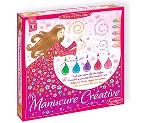 SentoSphère - MA MANUCURE CREATIVE - Tout pour créer de jolis ongles - Kit DIY Cosmétique - Laboratoire Créatif - Rêve de Princesses - A partir de 8 ans - Fabriqué en France