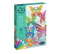 SentoSphère - MOBILE VITRAIL - PAPILLONS - Kit peinture - Kit Loisir Créatif - A partir de 4 ans - Fabriqué en France