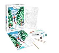 Sentosphère- Palette d'Artiste - Dans les Alpes - Peinture par numéros - 16 couleurs - Qualité Beaux Arts - Loisirs et créatifs adultes - Made in France