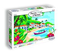 Sentosphère- Palette d'Artiste - Ilhabela - Peinture par numéros - 16 couleurs - Qualité Beaux Arts - Loisirs et créatifs adultes - Made in France