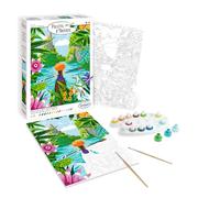 Sentosphère - Palette d'Artiste - Lagon en Thaïlande - Peinture Acrylique - Création Relaxant - Adultes - 14 à 16 couleurs - toilée (25 x 32.5 x 1.8 cm - Loisir Créatif - Fabriqué en France