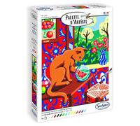 Sentosphère Palette d'Artiste – Le Chat et le Poisson – Peinture par numéros, 16 couleurs