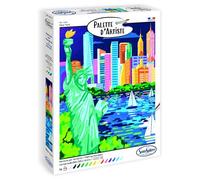 Sentosphère- Palette d'Artiste - New York - Peinture par numéros - 16 couleurs - Qualité Beaux Arts - Loisirs et créatifs adultes - Made in France