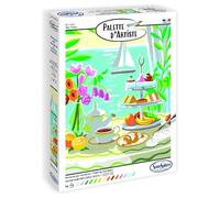 Sentosphère Palette d'Artiste Tea-time – Peinture acrylique 14-16 couleurs – Fabriqué en France