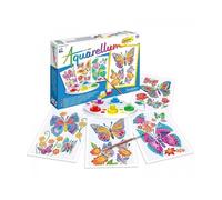 SentoSphère - AQUARELLUM JUNIOR - PAPILLONS ET FLEURS - Kit peinture - Peinture Aquarellable Magique - A partir de 7 ans - fabriqué en France