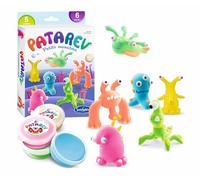 Sentosphère - Patarev - Blister de 5 pots - Petits Monstres - Pâte à modeler - Pour créations artistiques - Décoration - Pour enfants dès 6 ans - Assemblé en France - 8707