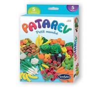 Sentosphère - Patarev - Petit Marché -Blister de 5 pots - Pâte à modeler - Pour créations artistiques - Décoration - Pour enfants dès 6 ans - Assemblé en France - 8707