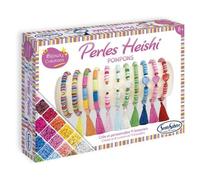 Sentosphère – Coffret créatif Perles Heishi Pompons – Dès 8 ans, 1400+ perles, 10 pompons