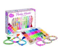 Sentosphère - Perles Heishi Pompons - Coffret créatif pour enfants dès 8 ans - Crée des bracelets avec plus de 1400 perles et 10 pompons - 80001