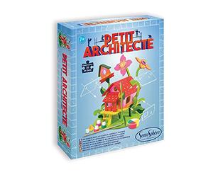 SentoSphère - PETIT ARCHITECTE - MAISON DANS LES FLEURS - Jeu de construction - Une maison à peindre et à animer - A partir de 7 ans - Fabriqué en France