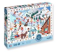 Sentosphère Puzzle – Cherche et Trouve : Sports d'Hiver – 100 pièces